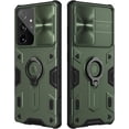 thumbnail image 1 of Étui Galaxy S21 Ultra avec Couvercle de Caméra et Support, Protection d'Objectif Coulissant + Support Anneau 360°, Résistant aux Chocs, Antichoc, Pare-Chocs Protecteur pour Samsung S21 Ultra 5G, Noir, 1 of 7