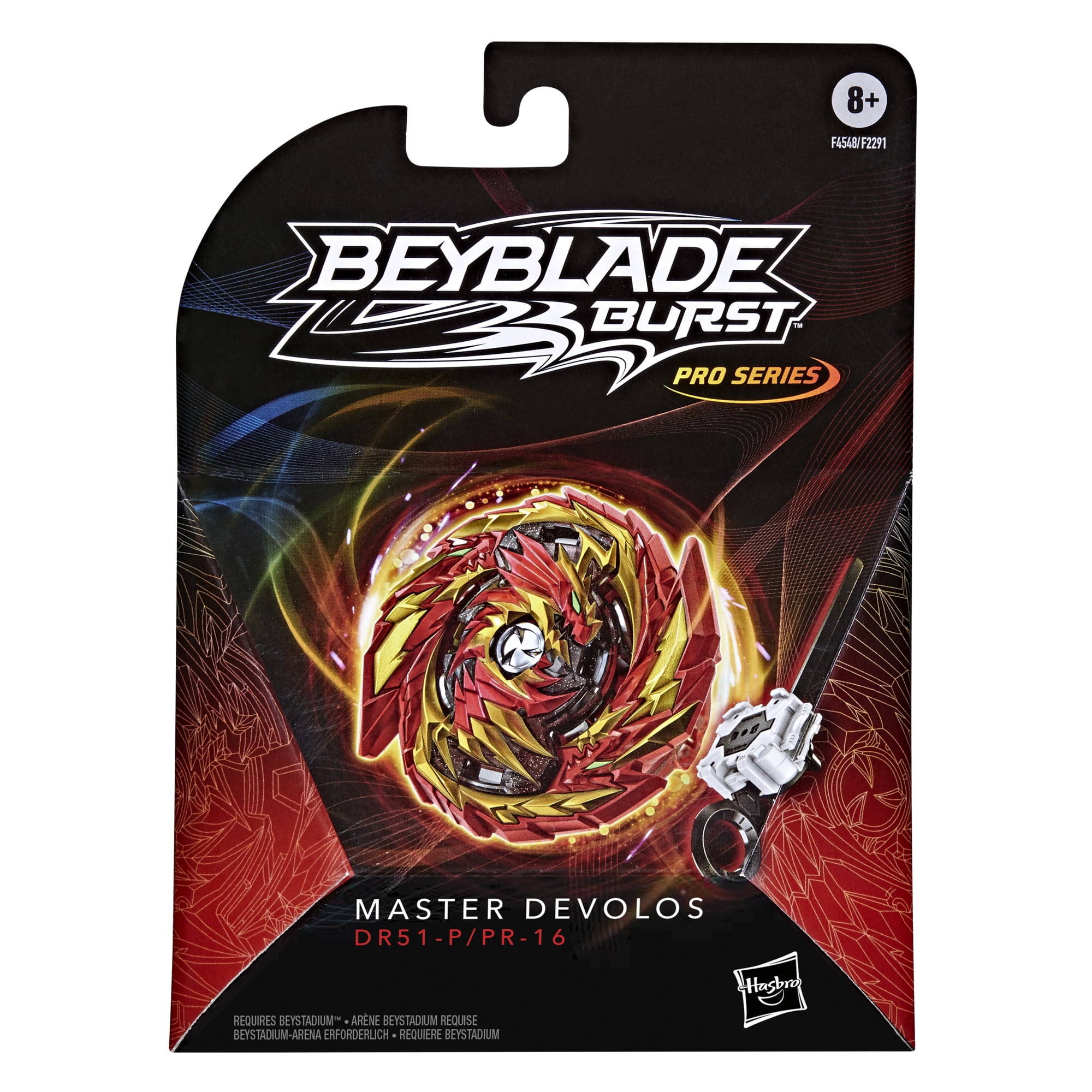 Beyblade Burst Pro Series Master Devolos Spinning Top Pack, Includes Launcher - Walmart.com