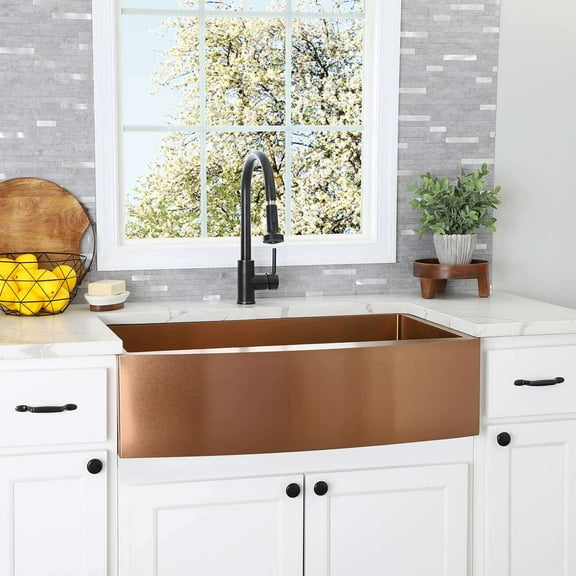 Stainless Steel 33 Inch Single Bowl Apron Front Farmhouse Kitchen Sink