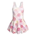 thumbnail image 4 of Tutolipy Girls One Piece Swimsuit, Sleeveless Bathing Suit, Skirt Quick Dry Girls One Piece Swimsuit with Skirt Bottom for Water Play Size 3-4 Years, 4 of 8