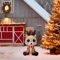 thumbnail image 1 of Inflable Navideño Reno Con Ojos Grandes Luz Led 1.50mts, 1 of 5