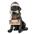 thumbnail image 2 of Estatua Perro Navideño Con Gorro Papá Noel Estatua Cachorro Jardín para Puertas, 2 of 9
