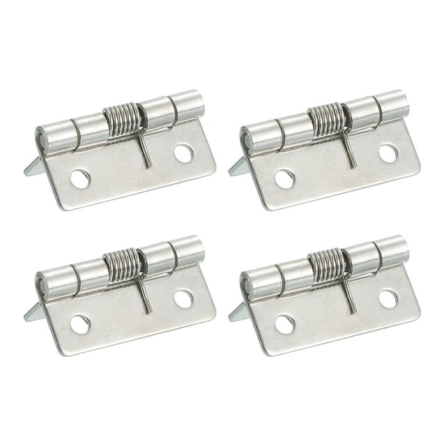 4Pcs Bisagras de Puerta de Cierre Automático, 1.5" Bisagra de Resorte de Acero Inoxidable 304, Interior