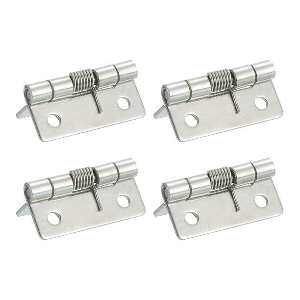 4Pcs Bisagras de Puerta de Cierre Automático, 1.5" Bisagra de Resorte de Acero Inoxidable 304, Interior