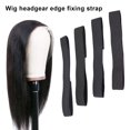thumbnail image 3 of Bande de Fixation pour Perruque 2.5/3/3.5/4cm Design Ajustable Noir Bords Élastiques pour Cheveux pour Femmes, 3 of 11