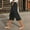 Black, variant on DuoJiaJ Women Linen Capri Pants Lightweight Spring Summer Pants For Women 2026 Ladies Pinstripe Pants Women's Cropped Pants Black XL