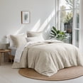 thumbnail image 2 of Regency Heights 7-Piece King Bed in a Bag Set, Reversible Comforter with Sheet Set and Shams, Neutral, Solid Color, 2 of 12