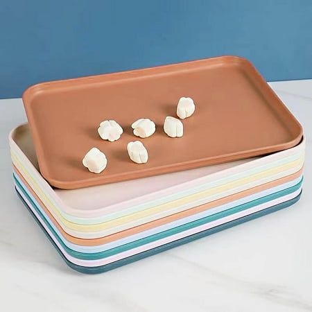 

Riguas Storage Tray Stackable Modern Simple Style Cup Holding Vegetable Fruit Plates for Home