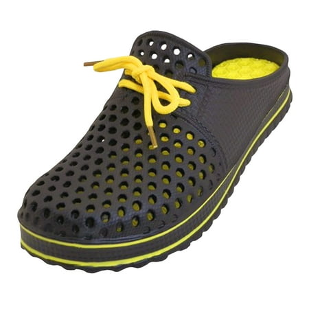 

SNJ New Women s Hollow Clog Light Weight Soft Rubber Slide Slip On Slipper Sandal