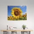 thumbnail image 2 of Kdxio Sky Golden Sunflower Field A Wall Hanging Tapestries Banner For Bedroom College Dorm Home Living Room Party Decor 29X37 In, 2 of 8