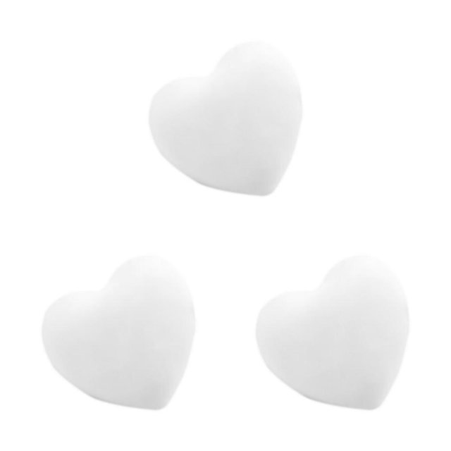 ZheElen 10x Add Elegance To Furniture With Heart Shaped Drawer Knobs Easy Installation white 3Set