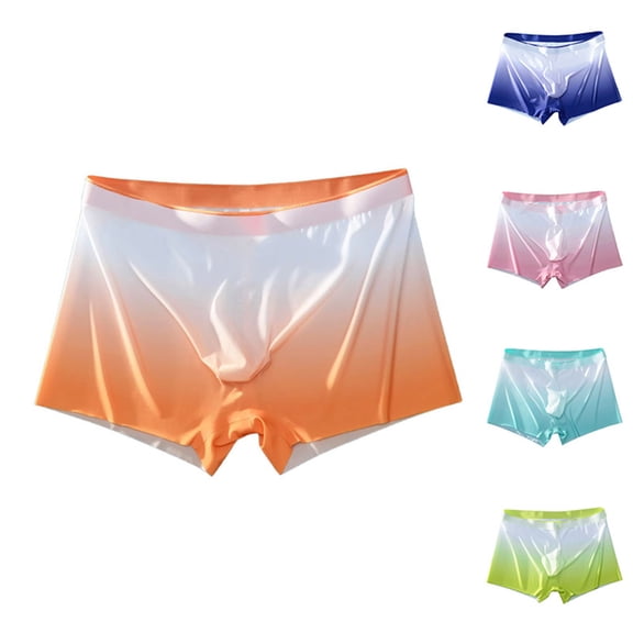 Ashirexll Plus Size Underwear for Women, Ladies Underwear Panties, Gradient Ice Silk Seamless Breathable Drying Underwear for Ladies