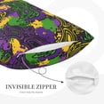 thumbnail image 5 of Bixox Mardi Gras7 Printed Pillow Protector,Super Soft Ideal for Home,Guests,Rentals - 16"x24", 5 of 8