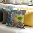 thumbnail image 3 of SHANXI Throw Pillow Covers Chinese Ink Painting Flower Print Cushion Cover Soft Pillow Cases for Home Sofa Bed Chair Car Office Decorative 22x22in, 3 of 5