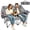 Gray, variant on PNKKODW Oversized Padded Double Camping Chair Heavy Duty Folding Loveseat Supports Up to 800 lb 2 Person Outdoor Lawn Chair with Cooler Bags and Wine Glass Holders
