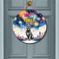 thumbnail image 2 of Happy New Year with Cane Corso Fireworks Holiday Xmas Winter 2025 Round Wood Sign Italian Mastiff Dog Lover Gifts Idea Hanging Wall Home Decor - 00025, 2 of 5
