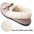 thumbnail image 7 of Ravelier Women's Classic Glittered Moccasin Slippers, Pink, Size 9, 7 of 7