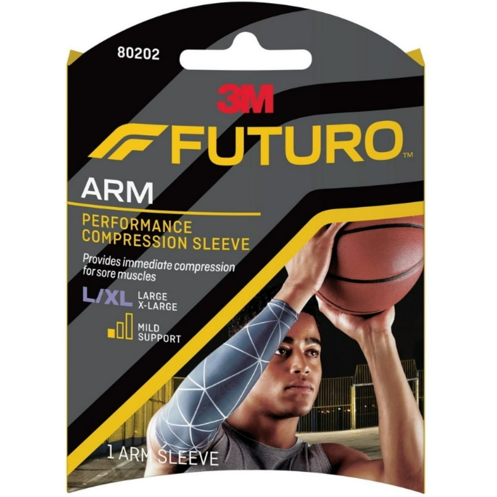 3M Futuro Performance Mild Support Compression Arm Sleeve, Large/X