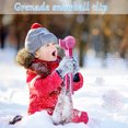 thumbnail image 1 of Cute Snowball Maker Kids Fun Pumpkin Shape Snow Ball Tongs Herramientas de invierno (rosa), 1 of 6