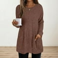 thumbnail image 2 of Wdgfv Breathable Women's Pullover Women's Knitted Pullover Sweater Long Sleeve Top With Ribbed Design And Pocket For Year Round Wear And Various Occasions, 2 of 5