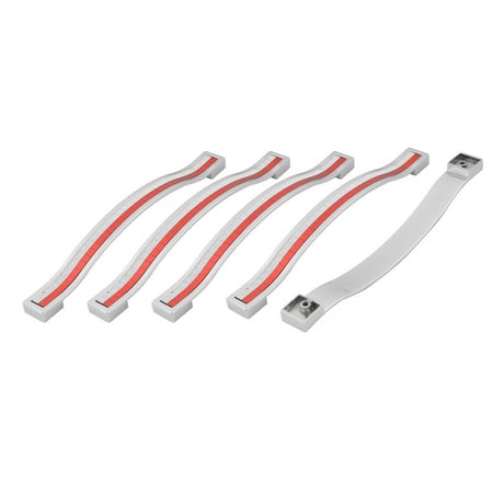 - Household Metal Furniture Drawers Door Cabinet Handles Red 7.3 Inch Length 5 Pcs