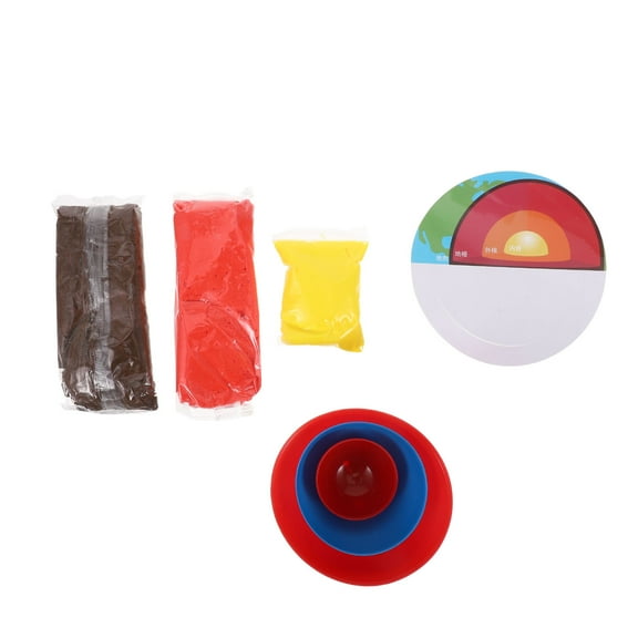 OUNONA 1Set Earth Interior Decor Model with Mantle Crust Assorted Color