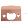 thumbnail image 2 of EXHUMKY 4Pcs Light Brown Door Strike Plate for Handymen Lock Striker Plate, 2 of 5