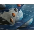thumbnail image 4 of Ambesonne Nebula Quilted Bedspread Set 3 Pcs, Astronaut Planets Space, King Size, Multicolor, 4 of 5