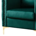 thumbnail image 2 of Accent Chair with Pillow Back and Button Tufted Design, Green, 2 of 5