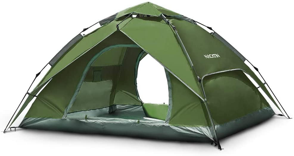 3 4 Person Family Camping Tent Automatic Instant Pop Up Waterproof Pu3000mm 210d Oxford Material Family Sized Groups Camp Beach Tents Walmart Com Walmart Com