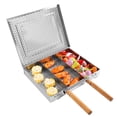 thumbnail image 1 of Panier de Barbecue de Camping Extérieur, Espace de Cuisson Réglable, Séparateurs Détachables, Design en Acier Inoxydable, Panier de Barbecue Portable pour Poisson et Viande, 1 of 7