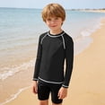 thumbnail image 6 of vdgthytj Kids Long Sleeve Tops Boys Girls Crewneck Raglan Shoulder Quick Dry Sun Protection Solid Sport Shirts(5-6 Years,7-8 Years,9-10 Years,10-11Years,12-13Years,14-15 Years,Black), 6 of 9