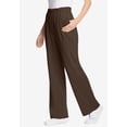 thumbnail image 3 of Woman Within Plus Size Petite 7-Day Wide-Leg Elastic-Waist Stretchy Knit Pant, 3 of 6