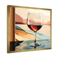 thumbnail image 2 of Designart "Elegance of Pink Wine Glass in Crisp IV" Food & Beverage Framed Wall Art Decor - Traditional Red Wine Bedroom Framed Canvas Wall Art, 2 of 6