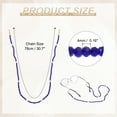 thumbnail image 2 of Uxcell 1 Pcs Crystal Beaded Glasses Lanyard, Adjustable Eyeglasses Holder Strap Glasses Chains Around Neck for Women Girls Sunglasses, Dark Blue, 2 of 5