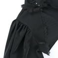 thumbnail image 6 of Hip-Hop Dance Punk-Crop Top Hoodies Black Sleeve Hoodie Sweatshirt High Collar Lace Shawl Top with Sleeve Women, 6 of 9