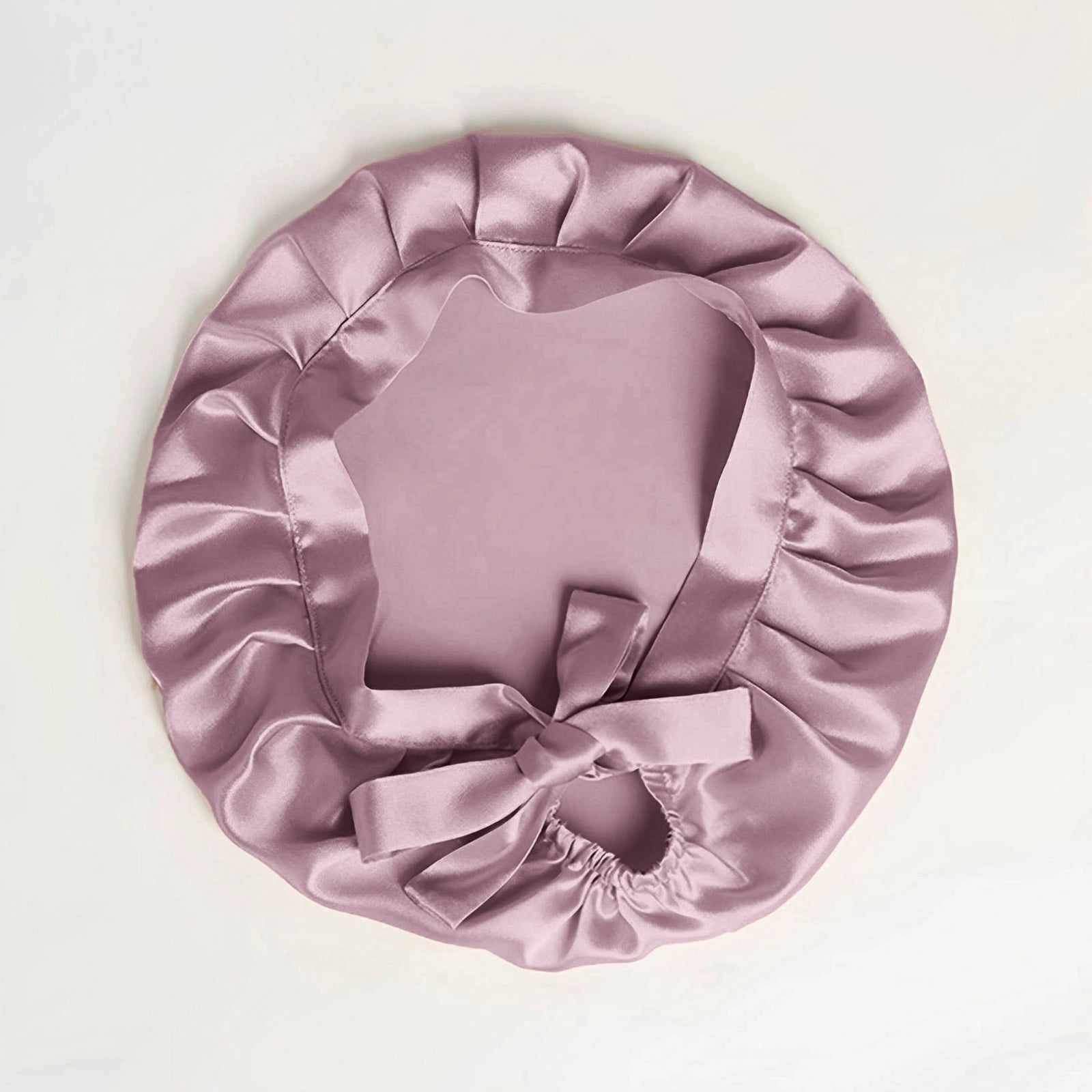 SusanSilk 100% Mulberry Silk Breathable Double Layer Sleep Cap with Tie Band