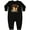 AB-Black, variant on Inktastic Rookie of the Year First Birthday Football Theme Baby Fleece Romper