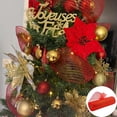 thumbnail image 2 of 26 cm 10 yardas cinta de malla dorada y blanca DIY árbol de Navidad brillo rollo de malla decoraciones boda decoración navideña embalaje de regalo de Navidad, 2 of 6