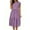 Purple, variant on Stamzod Women's Summer Midi Dress Cap Sleeve Tiered Ruffle Flowy Dresses 2026 Beach Vacation Outfits Blue XXL