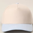 thumbnail image 4 of Hot Sales Under $5 Light blue Trucker Hats GIJNRIUIUA Two Tone Plaid Brim Baseball Cap Adjustable Curved Bill Trucker Hat Lightweight Front Check Visor Dad Hat for Women Men Outdoor Daily Wear, 4 of 4