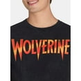 thumbnail image 4 of X-Men's Wolverine Men’s & Big Men's Mineral Wash Graphic Tee, Sizes S-3XL, 4 of 5
