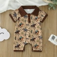 thumbnail image 2 of MZXELPRJD Baby Girl Velvet Romper Cow Print Short Sleeve Baby Romper Pullover Jumpsuit Farm Theme Outfits Baby Clothes Boy Toddler Snow Outfit Teen Girl Lounge Set Outfit for Baby Boy, 2 of 5