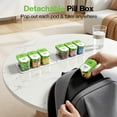 thumbnail image 2 of Extra Large Pill Organizer 2 Times A Day, Weekly Pill Box 7 Day, AM PM Medicine Organizer, XL Pill Case to Hold Daily Medicine Vitamin and Supplements (Green), 2 of 6