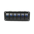 thumbnail image 4 of Panel De Interruptor Basculante De Doble Luz Led Para Barco Marino, Rv, 12V, 24V, Universal, Para Coche, Barco, Panel De Interruptor, Enchufe Para Encendedor seitruly VI008603-01, 4 of 7