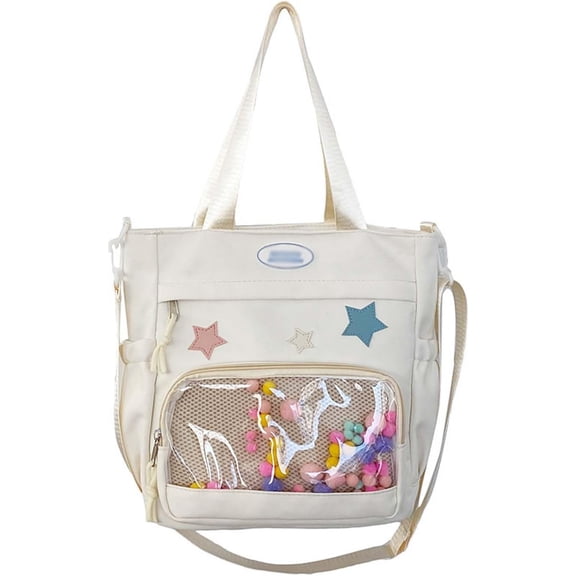 SPEKSEE Japanese Large Capacity Shoulder Bag With Star Decoration Itabag For Women