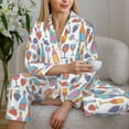 thumbnail image 3 of Endless Wine Celebration Sleepwear Autumn Adorable Wine Glass Oversized Pajama Sets Women Long Sleeve Night Design Nightwear, 3 of 7