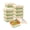 Kraft, variant on Sustain 34 oz Bamboo Paper Large Take Out Container - with PLA Lining and Window, Compostable - 6" x 6" x 2" - 200 count box