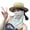 White floral, variant on Flower Pattern Sun Protective Face Mask Full Face Neck Coverage Sun Shielding Face Covers For Outdoor Activity Wear