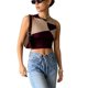 thumbnail image 1 of Top corto para mujer, sin mangas, elástico, sencillo, fresco, a la moda, camisetas sin mangas para uso diario de verano, 1 of 7